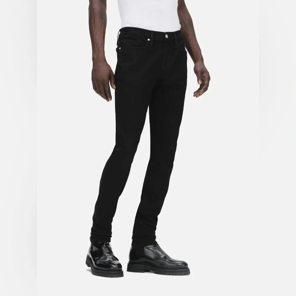 Mens FRAME jeans size 29” in Noir RN 139021 CUT# 1750 STYLE: LMHK795 NOIR
